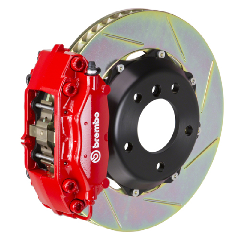 Mini Cooper Brake Kit - Front - Brembo - GT BBK 4Pis Cast 320x28 Slotted Type1 - Red - `02-`06