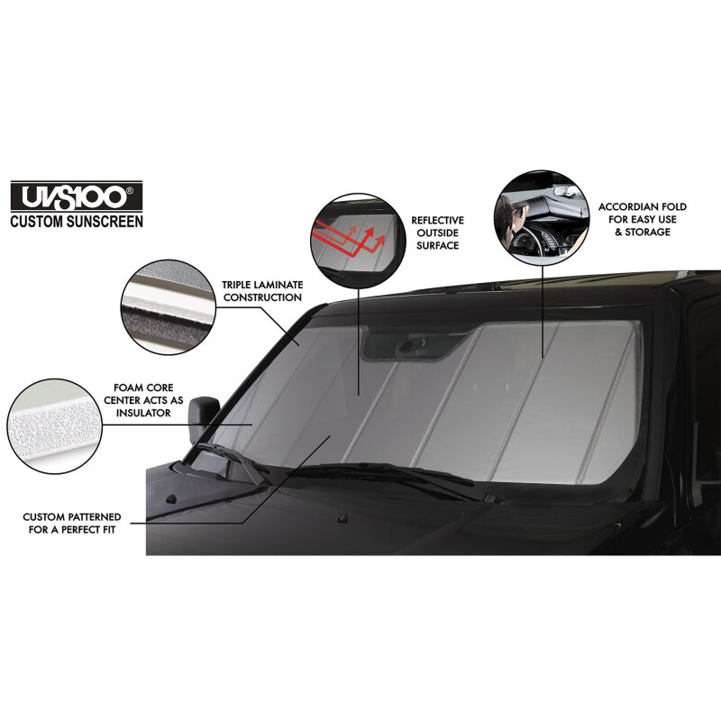 Mini Cooper Sunscreen - Covercraft - UVS100 - Silver - `25-`26
