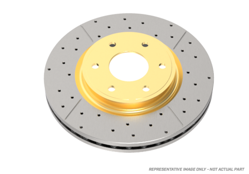 Mini Cooper Brake Rotor (1) - Front - DBA - Drilled & Slotted Street Series - `09-`16