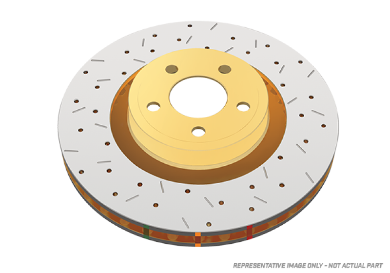 Mini Cooper Brake Rotor (1) - Front - DBA - 4000 Series Drilled & Slotted - `07-`09
