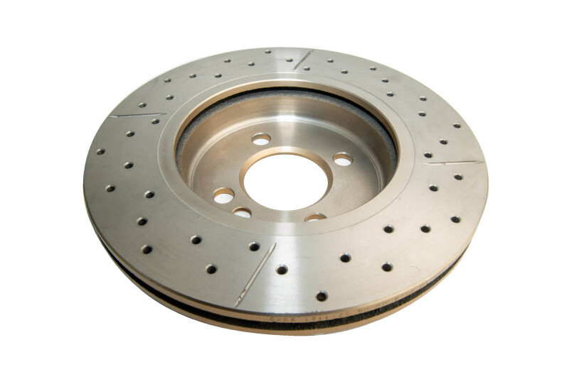 Mini Cooper Brake Rotor (1) - Front - DBA - Street Series XGold Drilled & Slotted - Gold - `02-`06