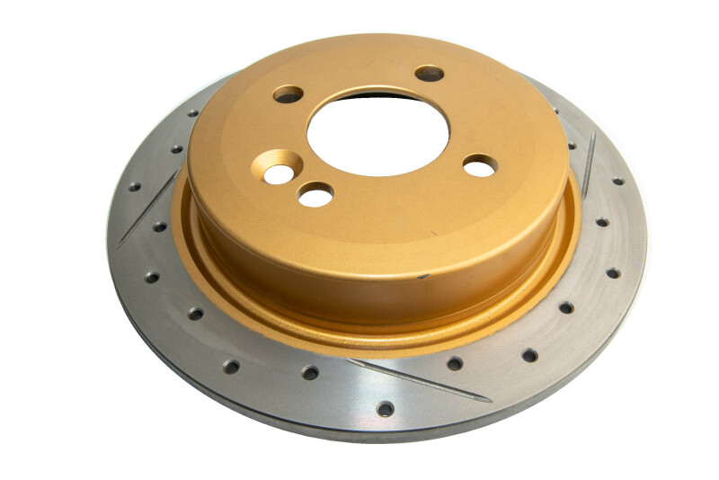 Mini Cooper Brake Rotor (1) - Rear - DBA - Street Series Slot & Drill - Gold - `07-`16
