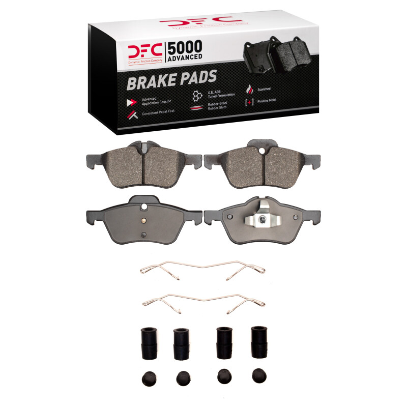 Mini Cooper Brake Pads - Front - DFC - 5000 Advanced Low Metallic - `02-`08