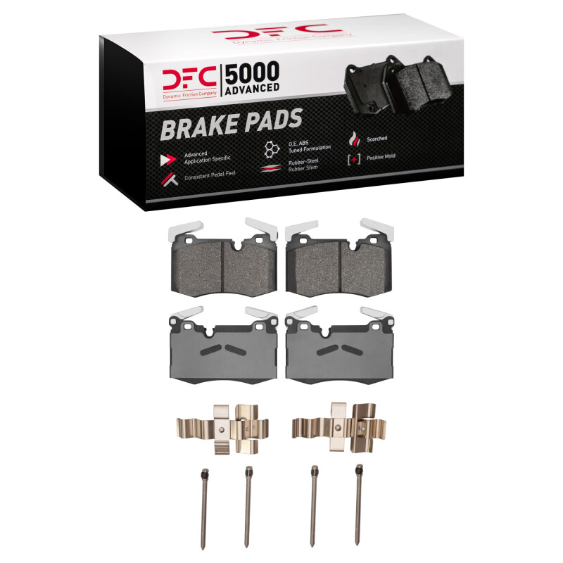 Mini Cooper Brake Pads - Front - DFC - 5000 Advanced Low Metallic - `09-`14