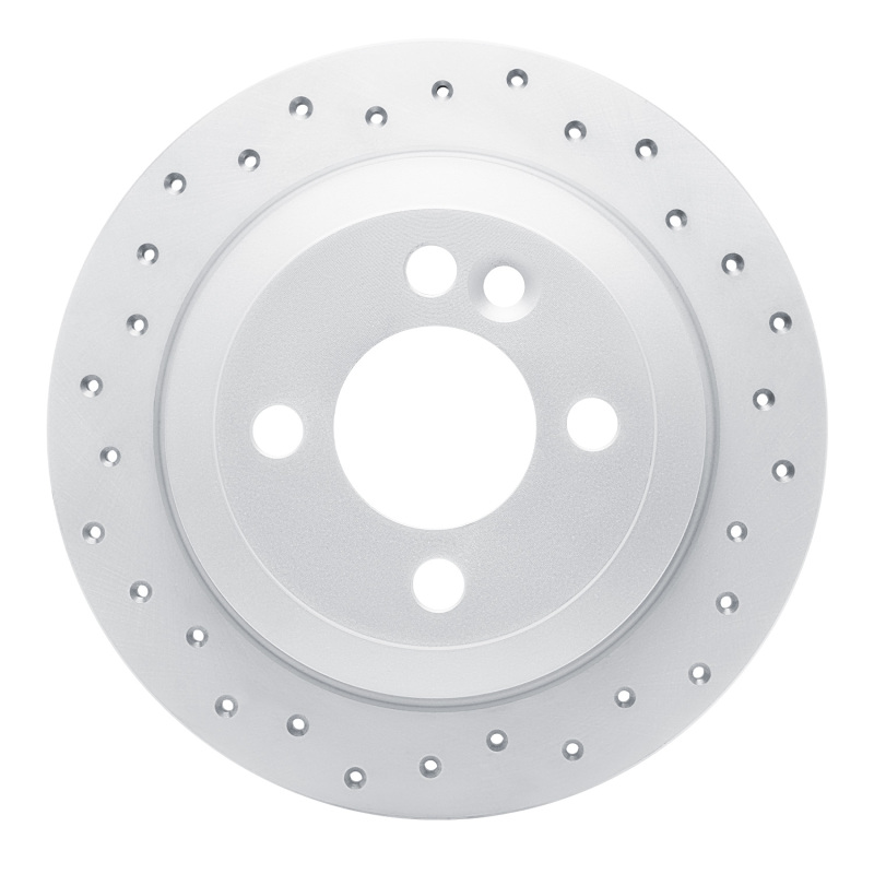 Mini Cooper Clubman Brake Rotor (1) - Rear Left - DFC - Drilled Geoperformance - `02-`15