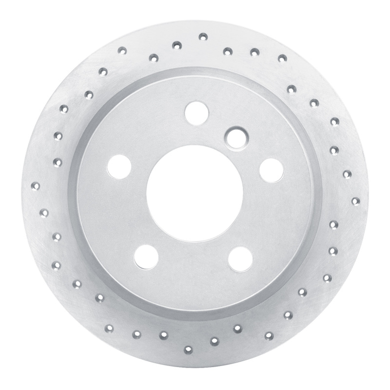 Mini Cooper Brake Rotor (1) - Rear Left - DFC - Drilled Geoperformance - `14-`24
