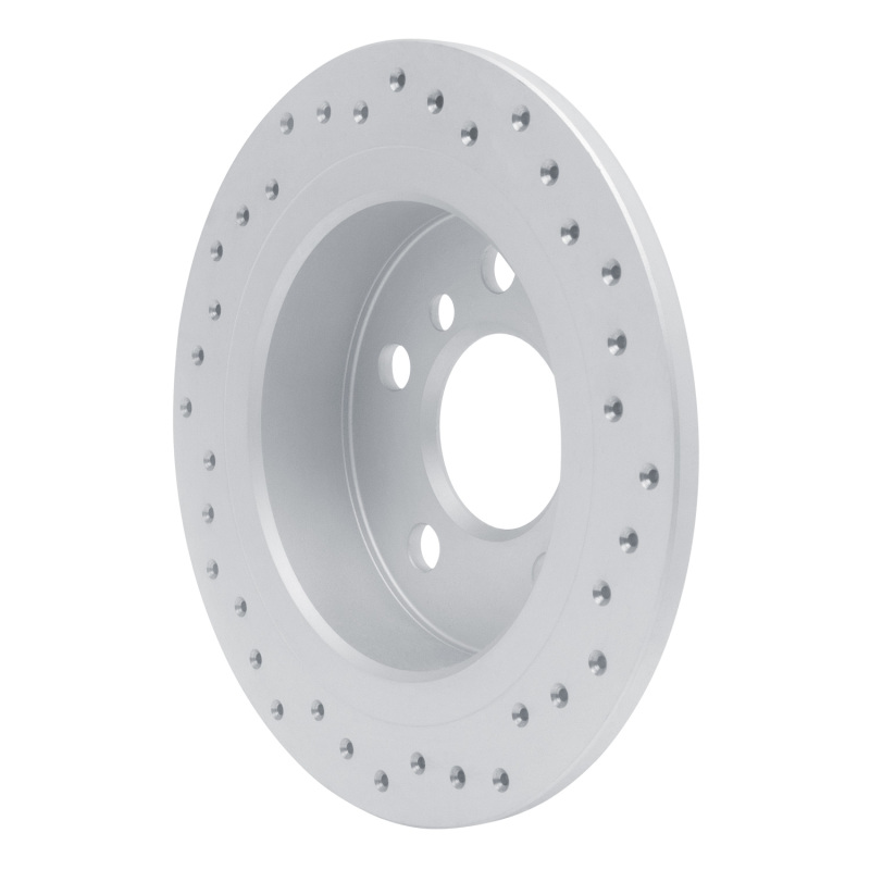 Mini Cooper Brake Rotor (1) - Rear Left - DFC - Drilled Geoperformance - `14-`24