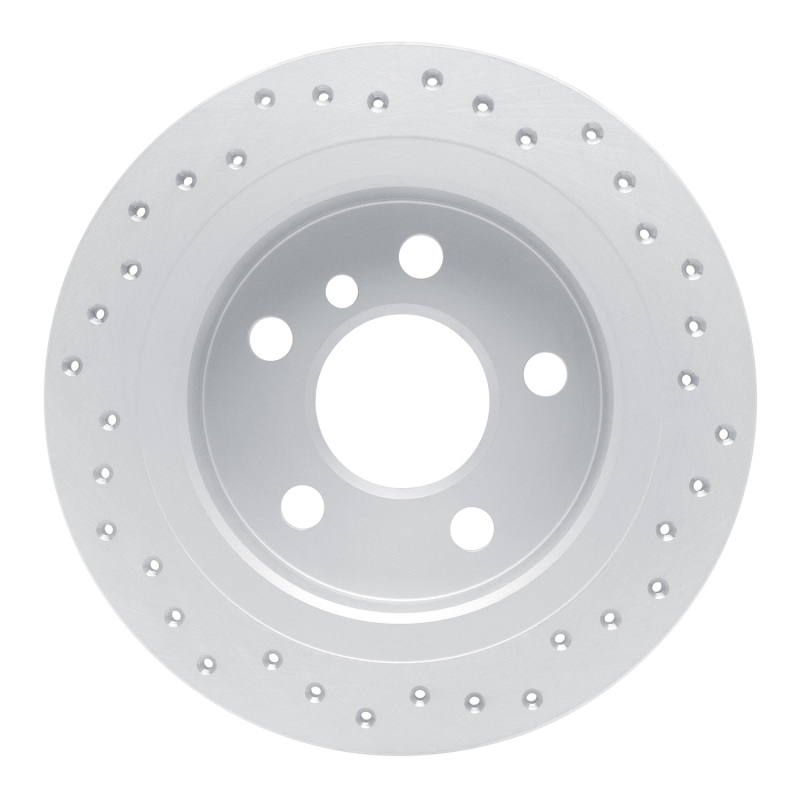 Mini Cooper Brake Rotor (1) - Rear Left - DFC - Drilled Geoperformance - `14-`24