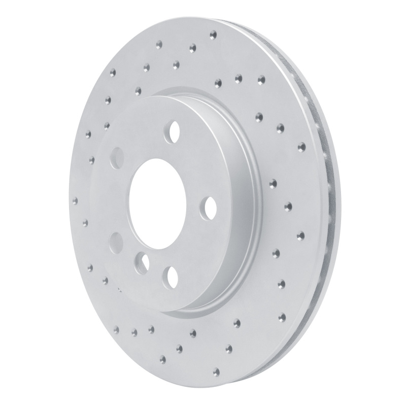 Mini Cooper Brake Rotor (1) - Front Left - DFC - Drilled Geoperformance - `14-`24