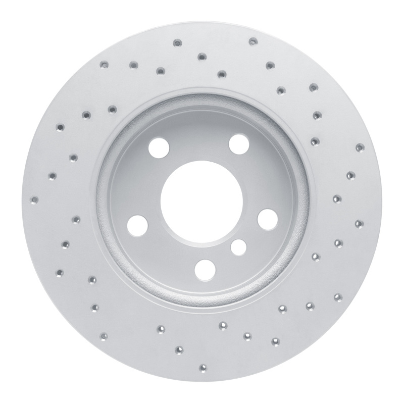 Mini Cooper Brake Rotor (1) - Front Left - DFC - Drilled Geoperformance - `14-`24