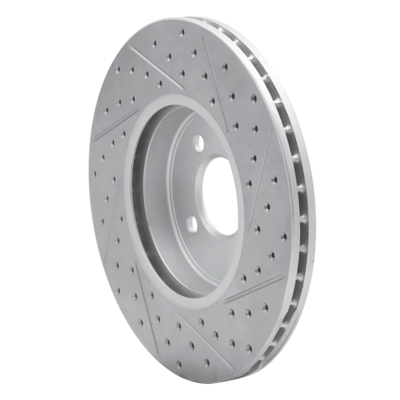 Mini Cooper Brake Rotor (1) - Front Left - DFC - Drilled & Slotted Geoperformance - `02-`06