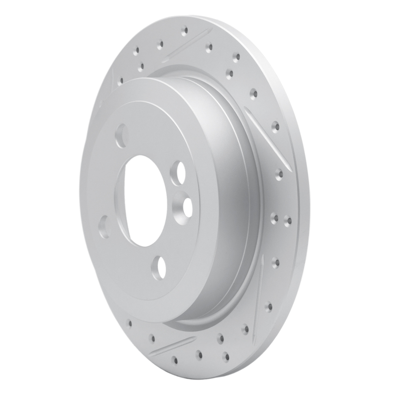 Mini Cooper Clubman Brake Rotor (1) - Rear Left - DFC - Geoperformance, Drilled & Slotted - `02-`15