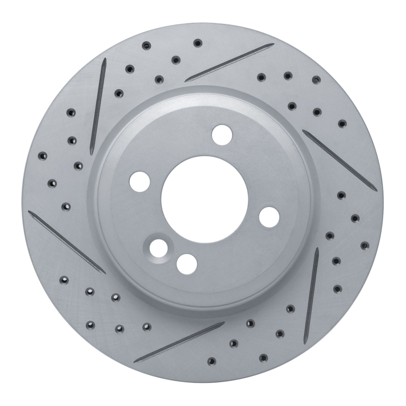 Mini Cooper Brake Rotor (1) - Front Left - DFC - Drilled & Slotted Geoperformance - `02-`08