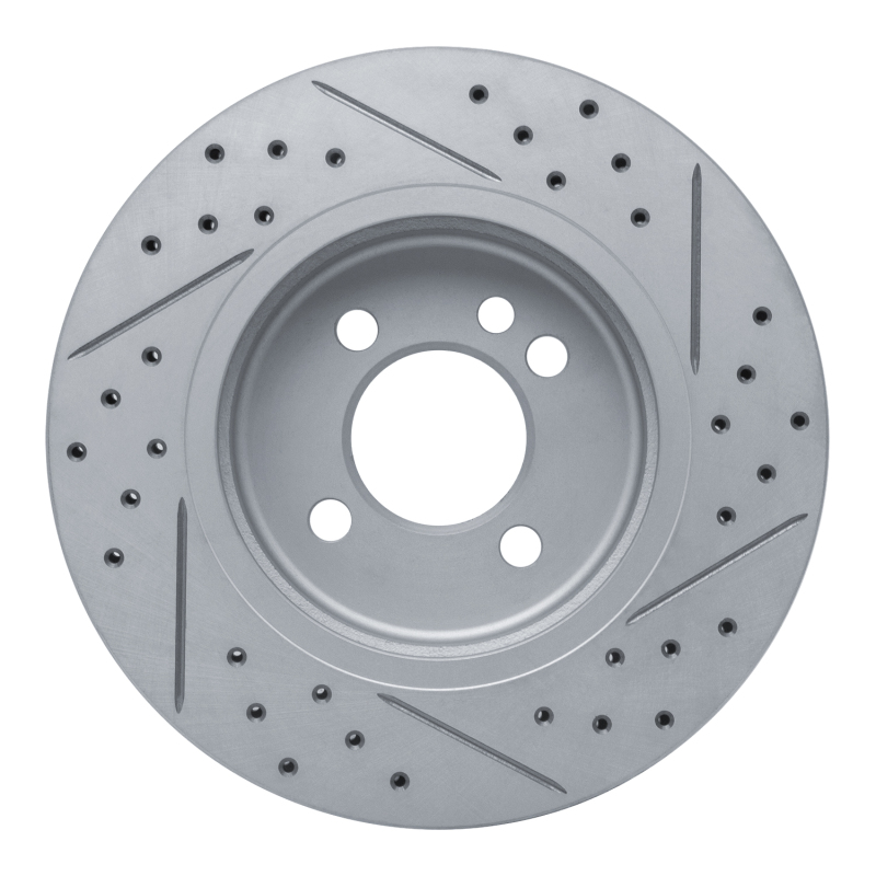 Mini Cooper Brake Rotor (1) - Front Left - DFC - Drilled & Slotted Geoperformance - `02-`08