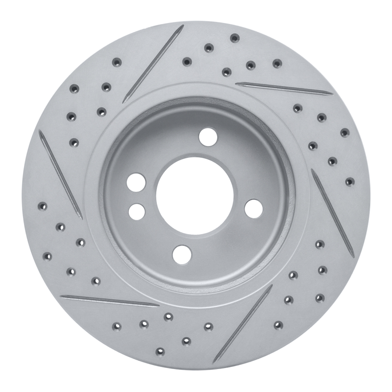 Mini Cooper Brake Rotor (1) - Front Right - DFC - Drilled & Slotted Geoperformance - `02-`08