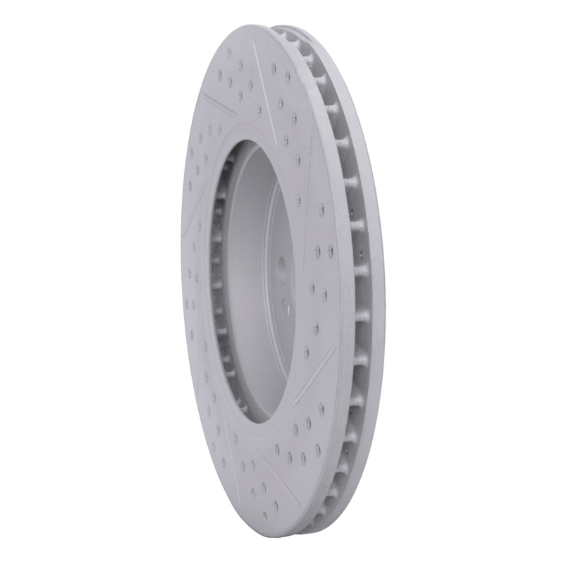 Mini Cooper Brake Rotor (1) - Front Left - DFC - Drilled & Slotted Geoperformance - `07-`15