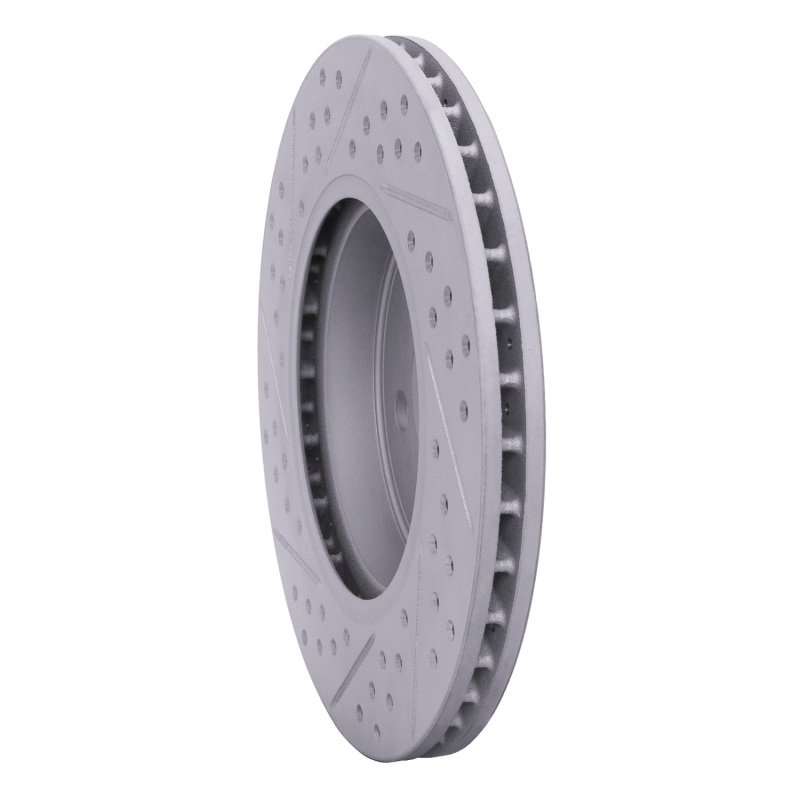 Mini Cooper Brake Rotor (1) - Front Right - DFC - Drilled & Slotted Geoperformance - `07-`15