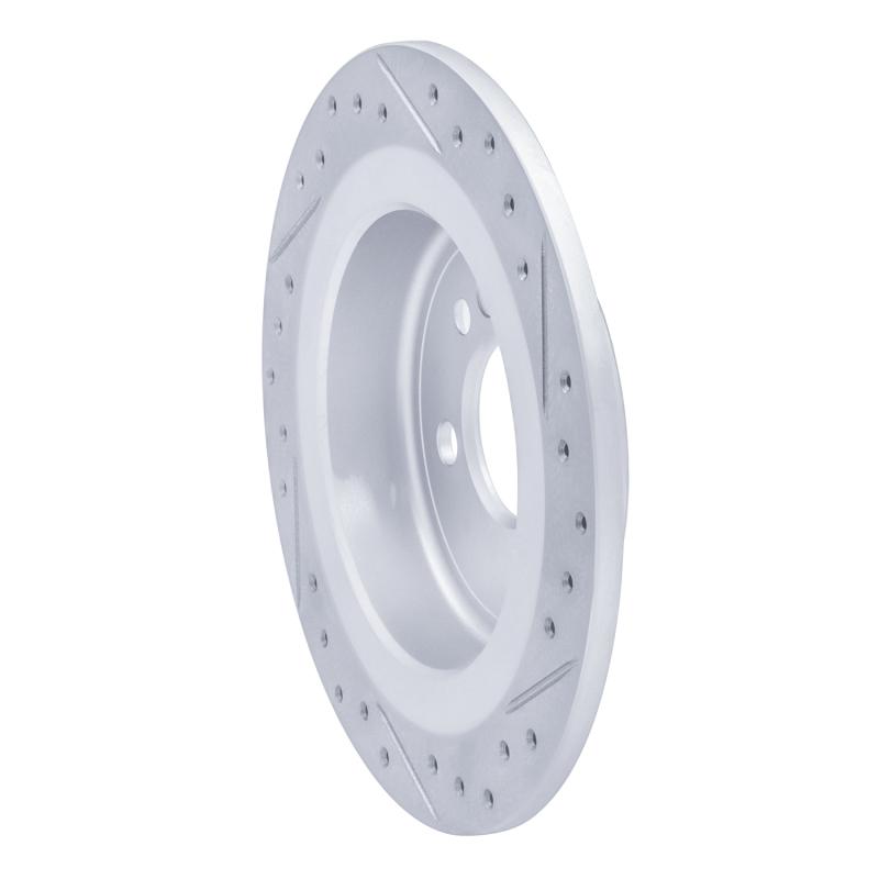 Mini Cooper Brake Rotor (1) - Rear Left - DFC - Drilled & Slotted Geoperformance - `09-`14