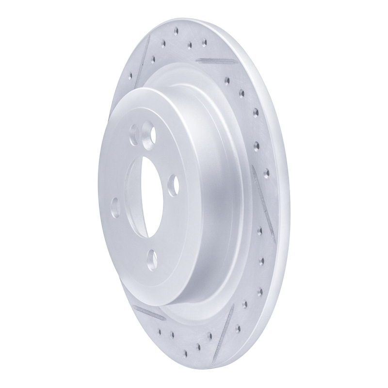 Mini Cooper Brake Rotor (1) - Rear Left - DFC - Drilled & Slotted Geoperformance - `09-`14