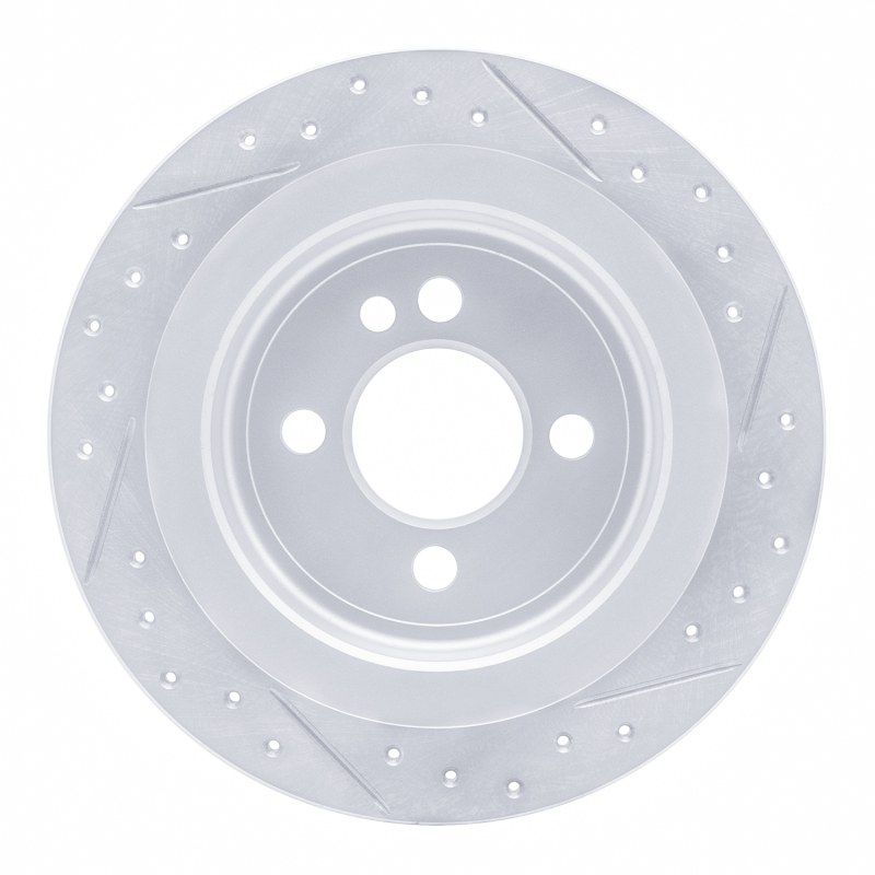 Mini Cooper Brake Rotor (1) - Rear Left - DFC - Drilled & Slotted Geoperformance - `09-`14