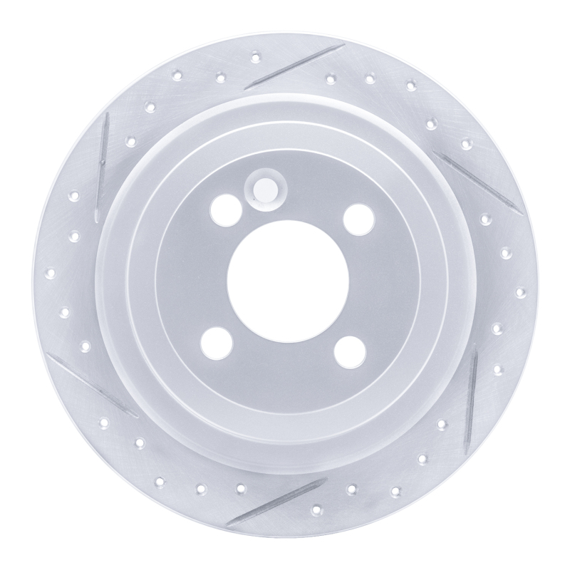 Mini Cooper Brake Rotor (1) - Rear Left - DFC - Drilled & Slotted Geoperformance - `09-`14