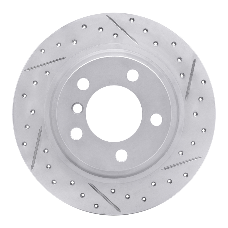 Mini Paceman Brake Rotor (1) - Rear Right - DFC - Drilled & Slotted Geoperformance - `13-`16