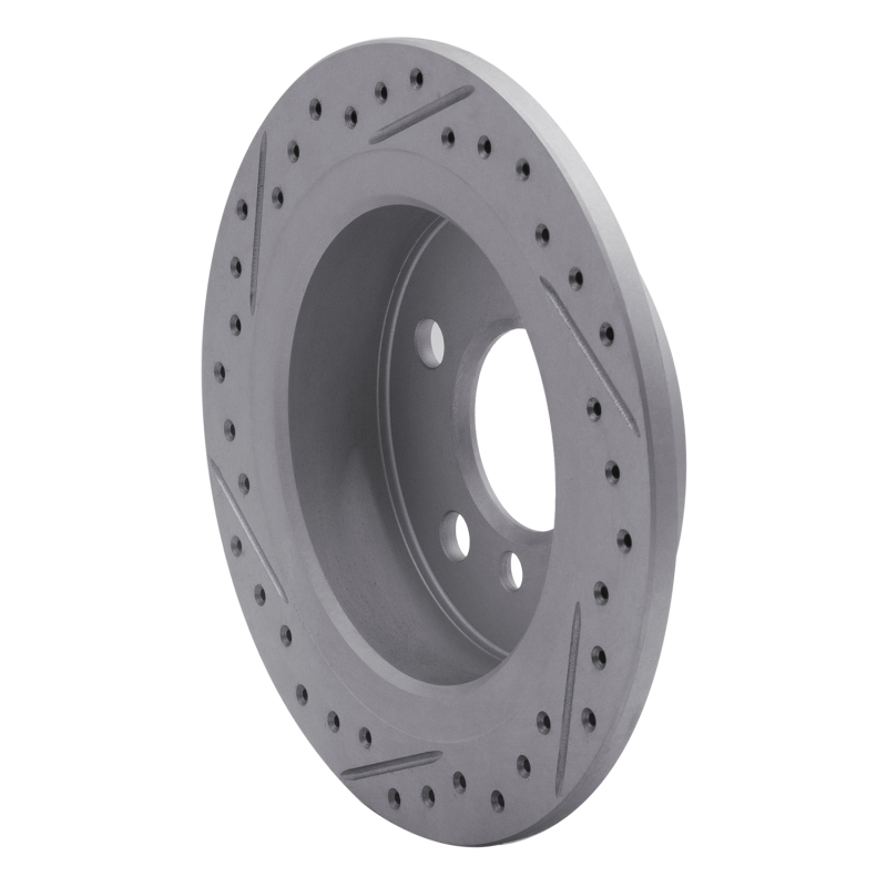 Mini Cooper Brake Rotor (1) - Rear Right - DFC - Drilled & Slotted Geoperformance - `14-`24