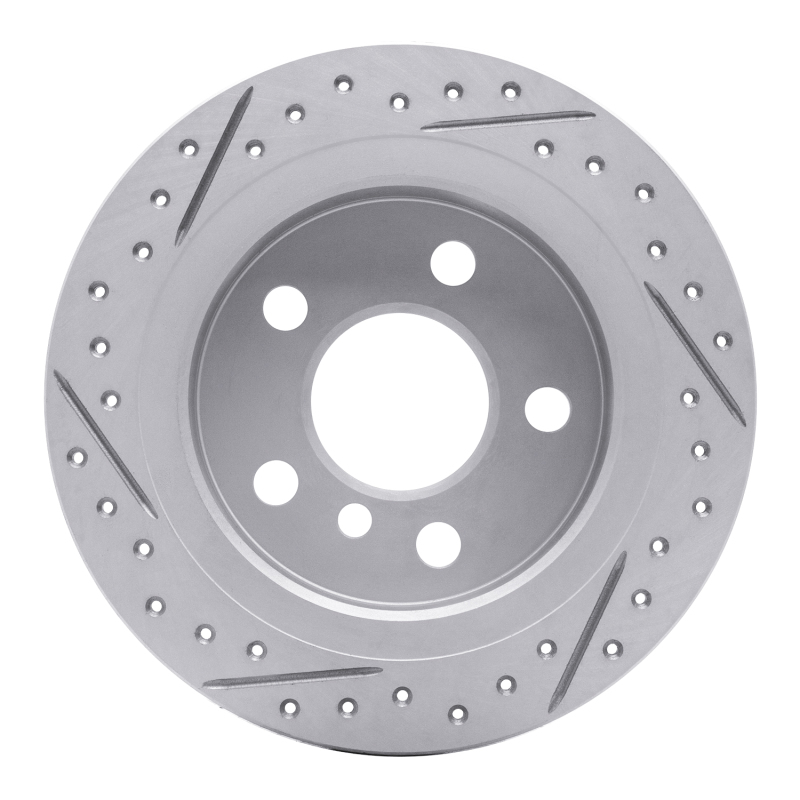 Mini Cooper Brake Rotor (1) - Rear Right - DFC - Drilled & Slotted Geoperformance - `14-`24