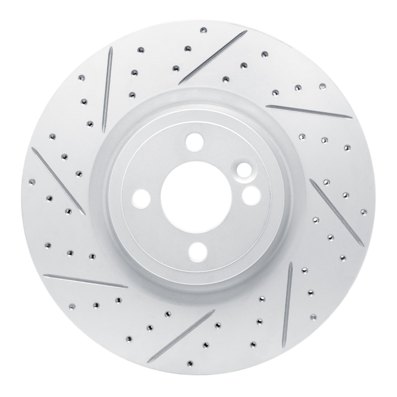 Mini Cooper Brake Rotor (1) - Front Left - DFC - Drilled & Slotted Geoperformance - 2013