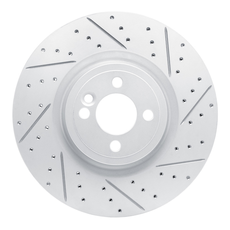 Mini Cooper Brake Rotor (1) - Front Right - DFC - Geoperformance Rotors - Drilled & Slotted - 2013