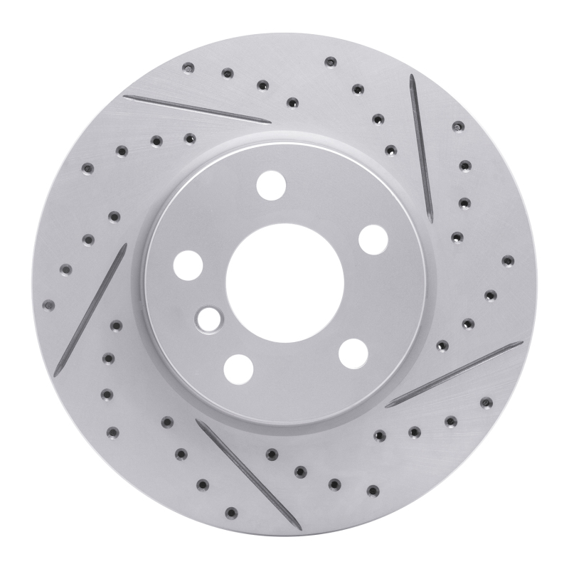 Mini Cooper Brake Rotor (1) - Front Right - DFC - Geoperformance Drilled & Slotted - `14-`21
