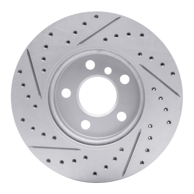 Mini Cooper Brake Rotor (1) - Front Right - DFC - Geoperformance Drilled & Slotted - `14-`21