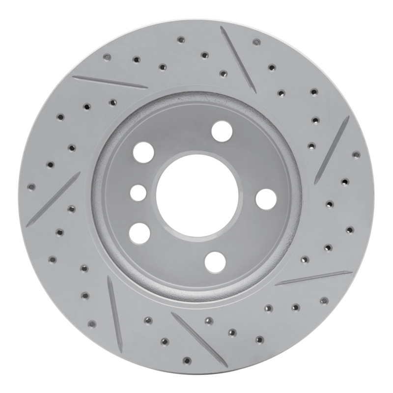 Mini Cooper Brake Rotor (1) - Front Left - DFC - Drilled & Slotted Geoperformance - `14-`24