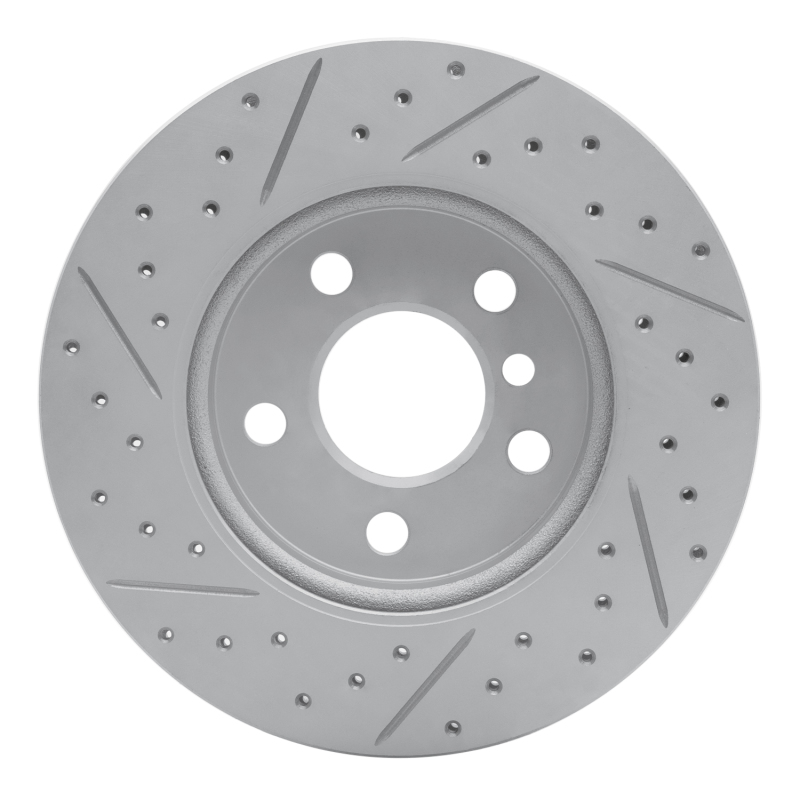 Mini Cooper Brake Rotor (1) - Front Right - DFC - Drilled & Slotted Geoperformance - `14-`24
