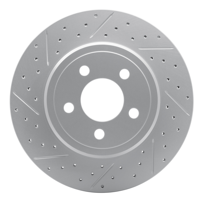 Mini Cooper Countryman Brake Rotor (1) - Front Left - DFC - Drilled & Slotted Geoperformance - `16-`24
