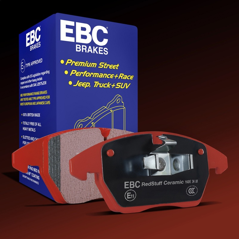 Mini Hardtop Brake Pads (1) - Front - EBC - Redstuff, Ceramic Low Dust - `14-`27