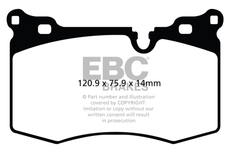 Mini Hardtop Brake Pads - Front - EBC - Yellowstuff - `09-`14