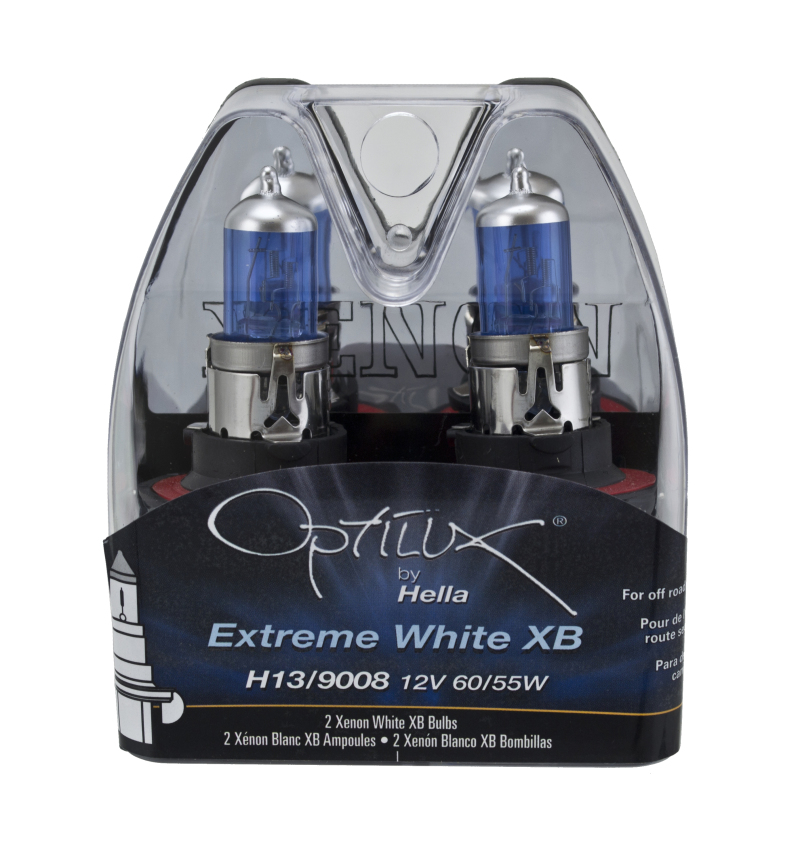 Mini Cooper Xenon Bulbs (2) - Hella - Optilux H13/9008 12V 60/55W XB - White - `07-`12