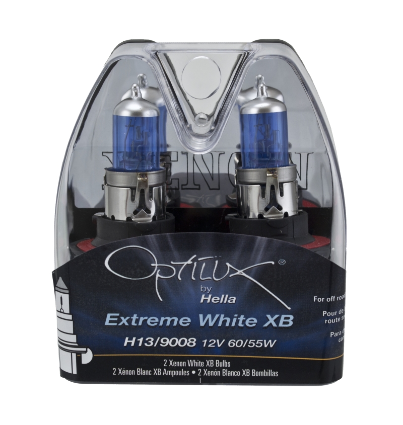 Mini Countryman Xenon Bulbs (2) - Hella - Optilux H13/9008 12V 60/55W XB - White - `11-`12