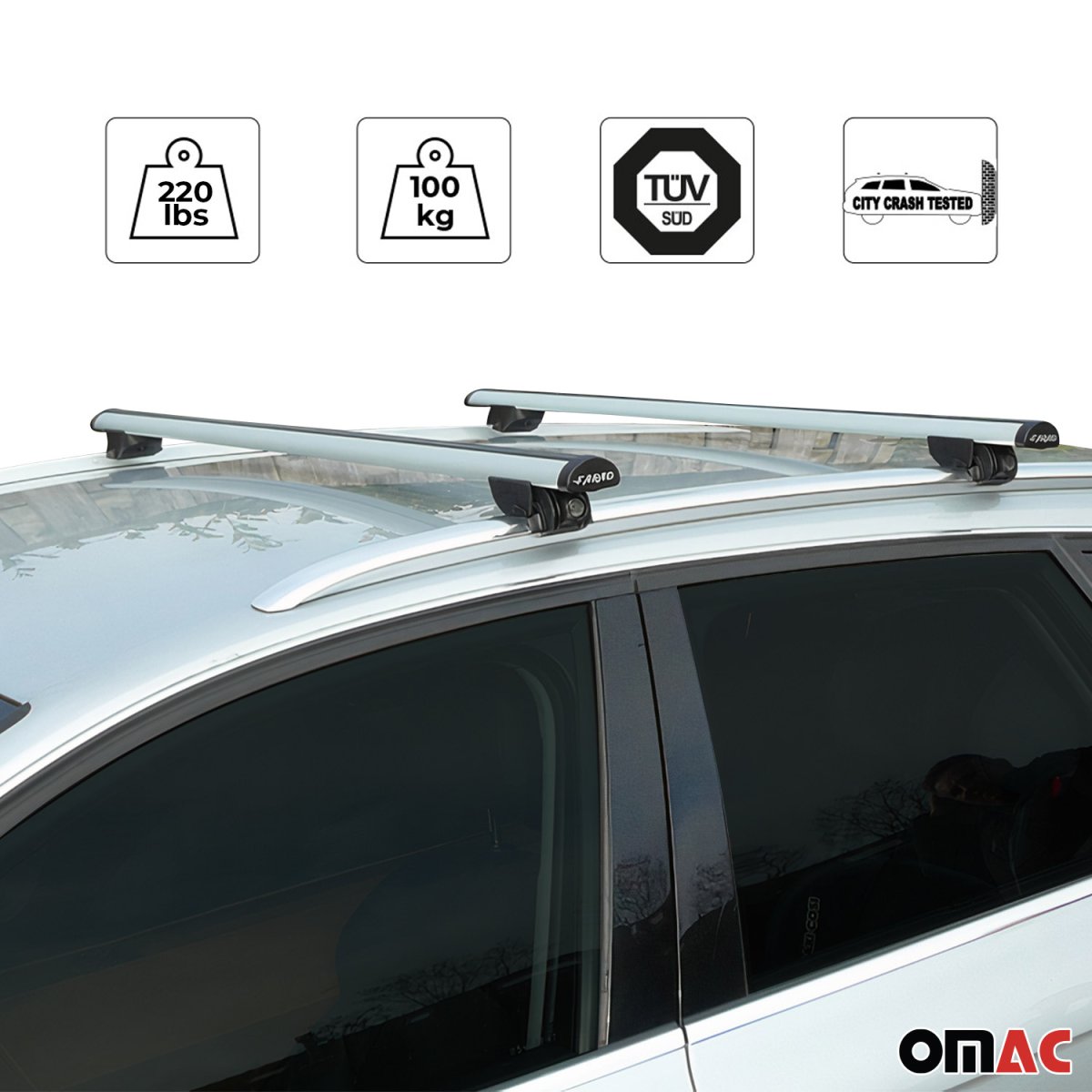 MINI COOPER COUNTRYMAN Roof Racks - Omac USA - Beamar - Gray - '10-'16 ...
