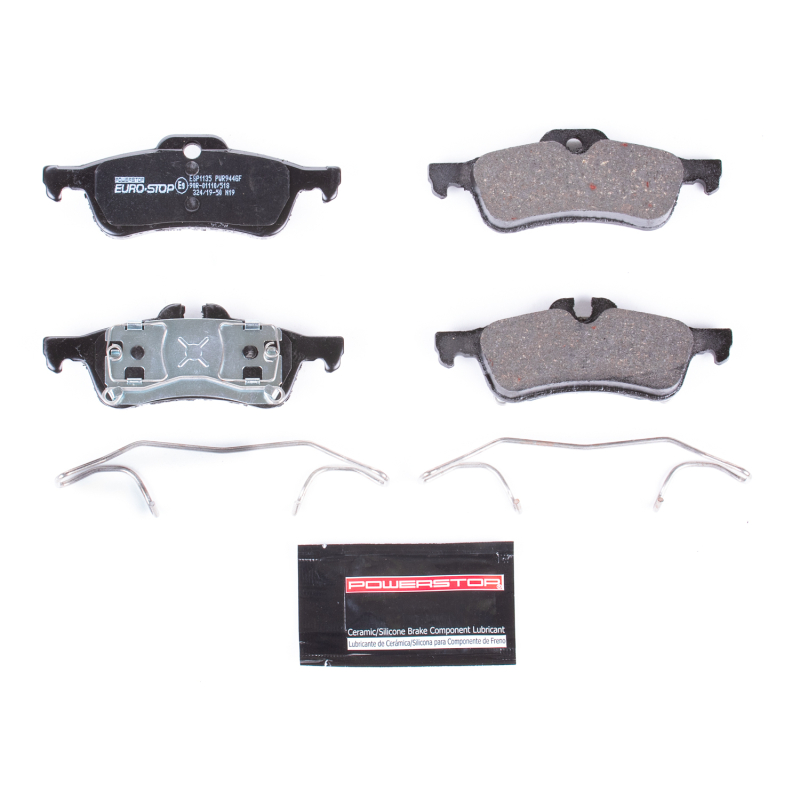 Mini Cooper Brake Pads - Rear - PowerStop - Euro-Stop ECE-R90 - `02-`08