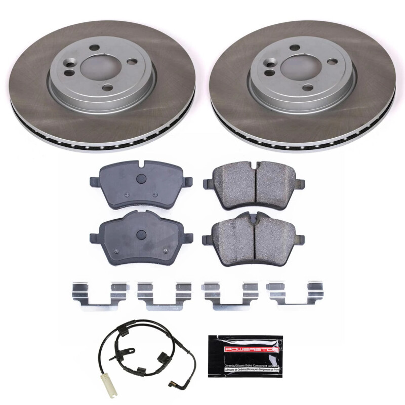 Mini Cooper Brake Kit - Front - PowerStop - Performance Blank Rotors - `07-`10