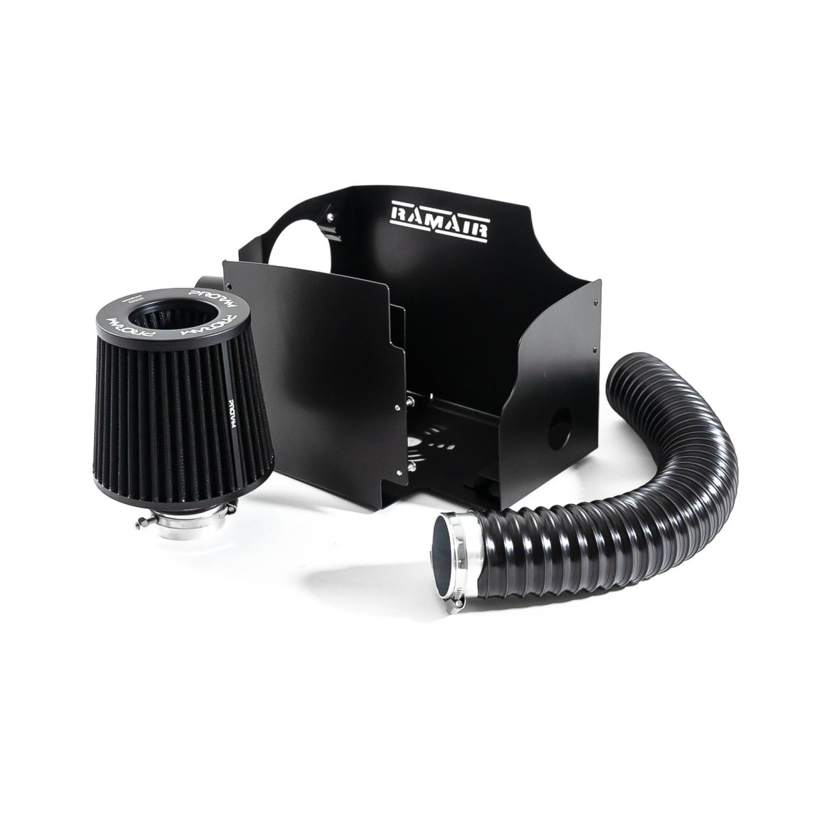 Mini Cooper Performance Air Intake - Ramair - Cold Air, Heat Shield, Proram Filter - Black - 1.6L Supercharged - '04-'06