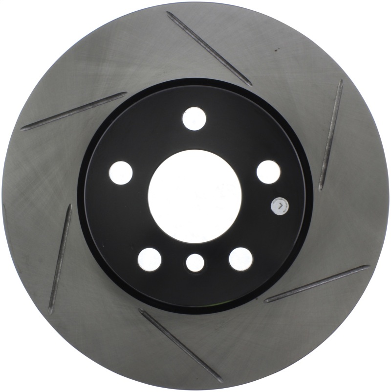 Mini Clubman Brake Rotor(1) - Front Left - Stoptech - Slotted Sport - Black - `16-`19
