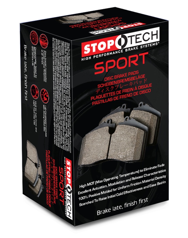 Mini Cooper Brake Pads - Front - Stoptech - Sport with Shims and Hardware - `09-`16