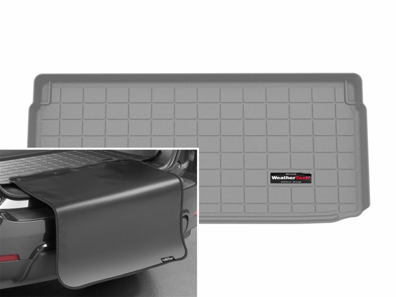 MINI Hardtop Cargo Liner - WeatherTech - Behind 3rd Row w/Bumper Protector - Grey - `14-`24