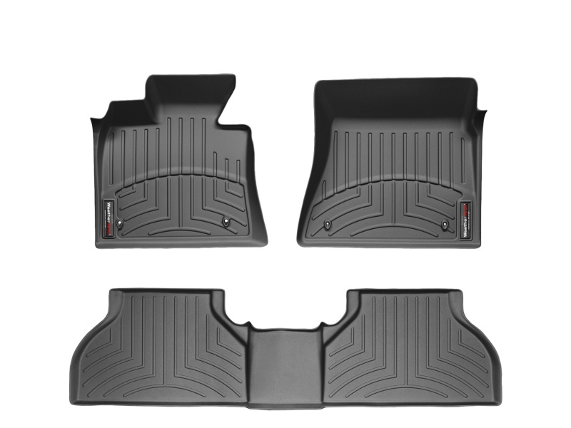 Mini Coupe Floor Mats - Rear - WeatherTech - FloorLiner DigitalFit - Black - `12-`27