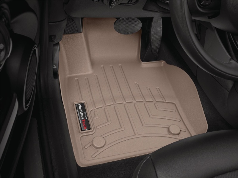 Mini Hardtop FloorLiner - Front - WeatherTech - DigitalFit - Tan - `14-`27