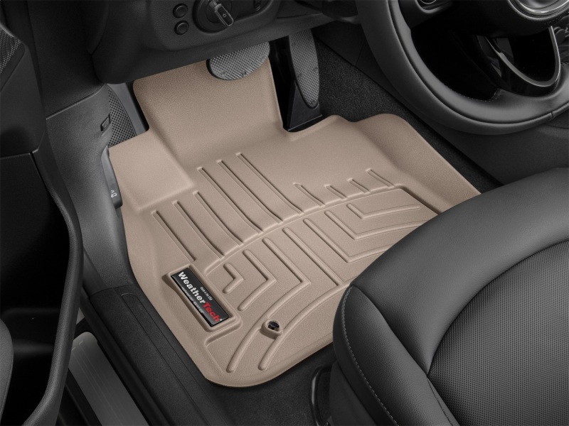 Mini Clubman FloorLiner - Front - WeatherTech - DigitalFit - Tan - `16-`27