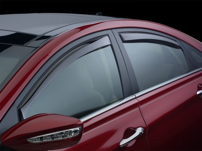 Mini Hardtop Wind Deflectors - Front + Rear - WeatherTech - Dark Smoke - `15-`27